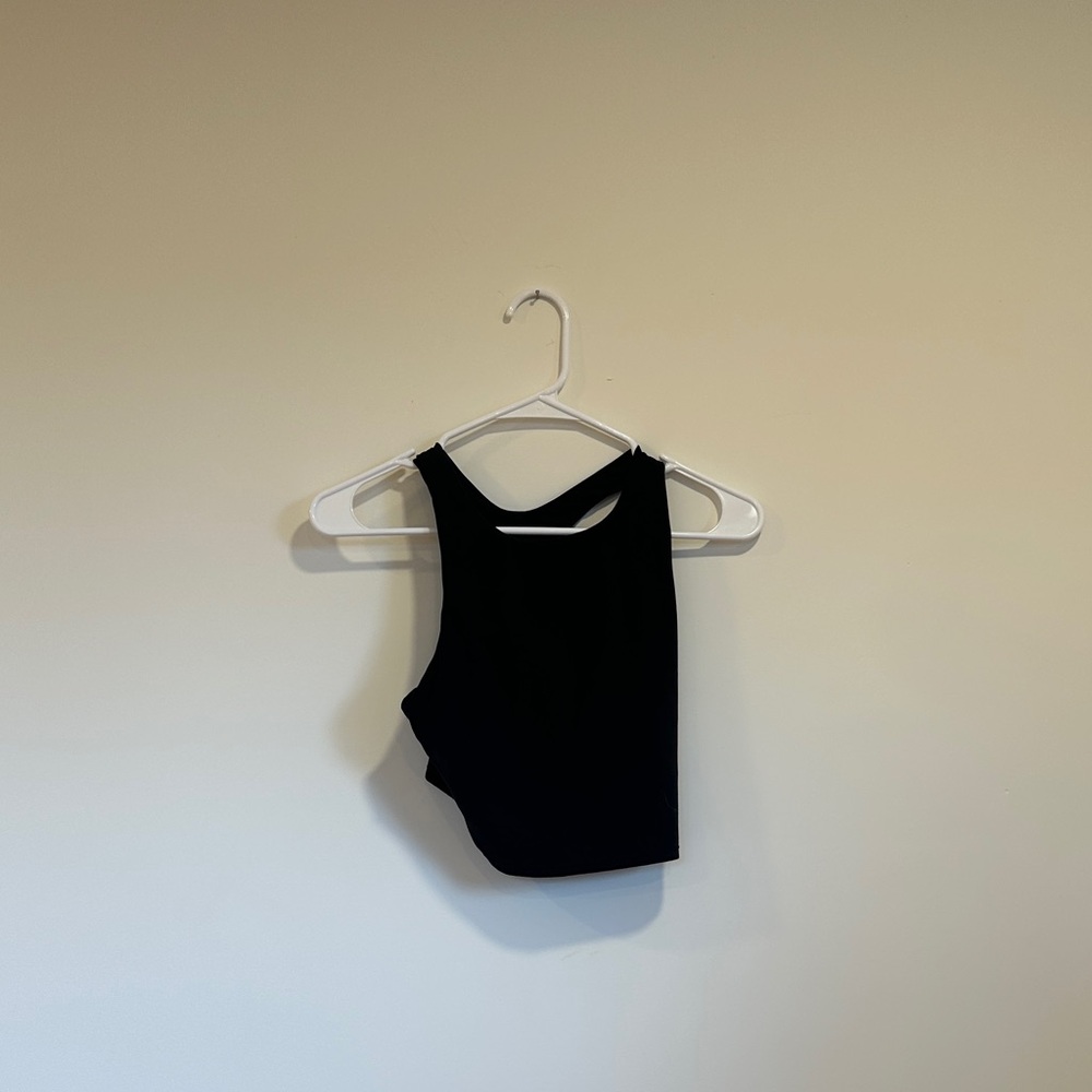 Athleta Black Crop Top - Purpose Sports Bra